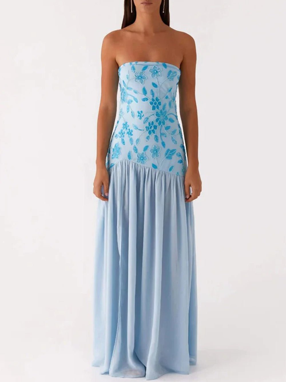 Brooke Backless Maxi Dress | Fashion POV Blue / L Brooke Backless Maxi Dress | Fashion POV Blue / L