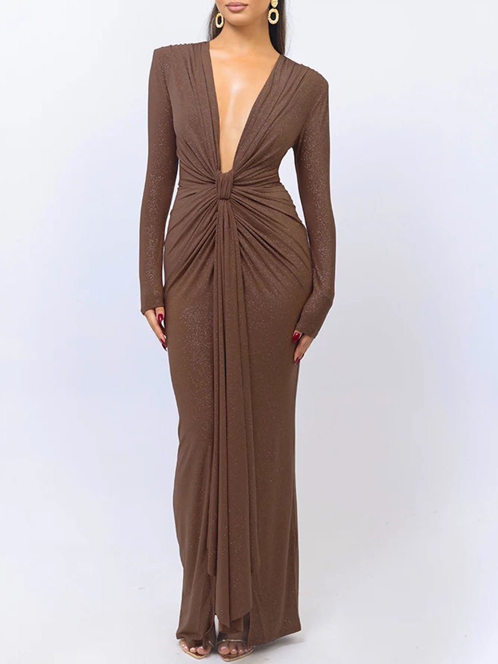 Oaklynn Bodycon Split Maxi Dress Black / S Oaklynn Bodycon Split Maxi Dress Black / S