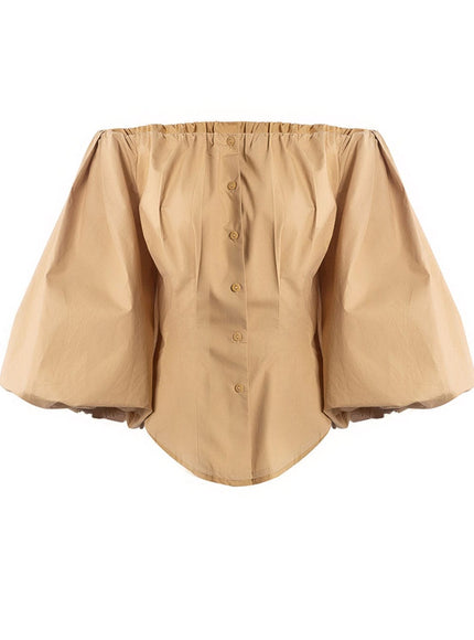 Clara Off Shoulder Lantern Sleeve Top