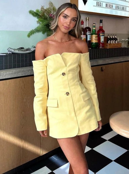 Tahlia Off Shoulder Backless Mini Dress
