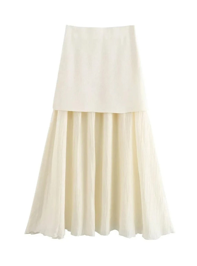 Aadhaya Golden Buttons Skirt & Top Set - Fashion Pov