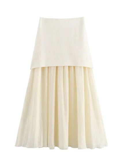 Aadhaya Golden Buttons Skirt & Top Set - Fashion Pov