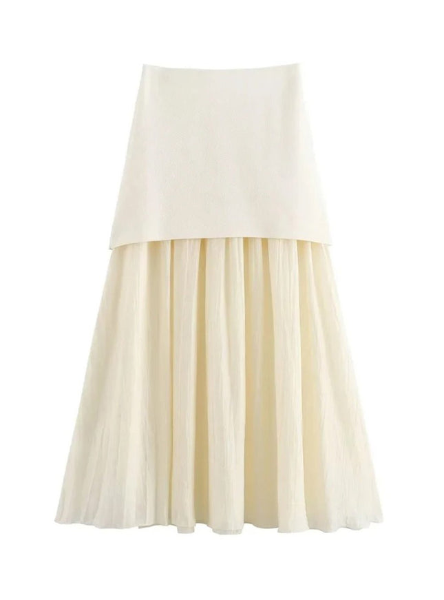 Aadhaya Golden Buttons Skirt & Top Set - Fashion Pov