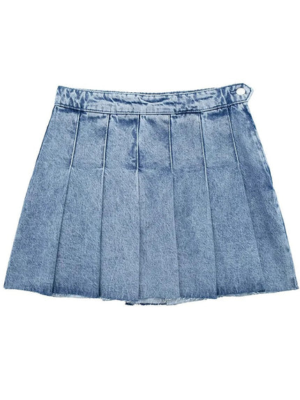Aamilah Denim Mini Skirt - Fashion Pov