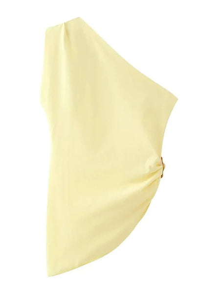 Autumn Ruffled One Shoulder Top