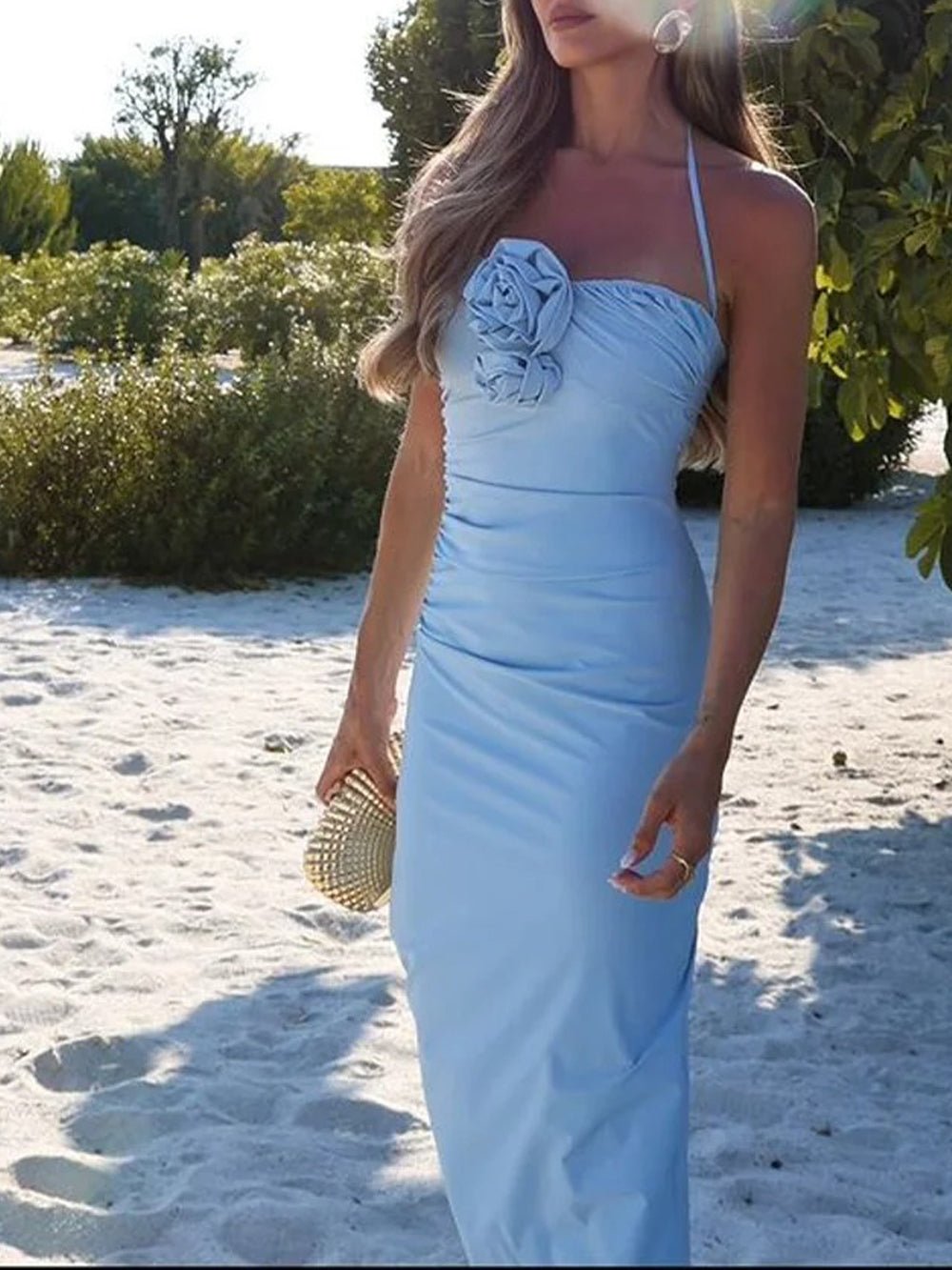 Aavya Floral Sleeveless Midi Dess - Fashion Pov