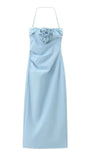Aavya Floral Sleeveless Midi Dess - Fashion Pov