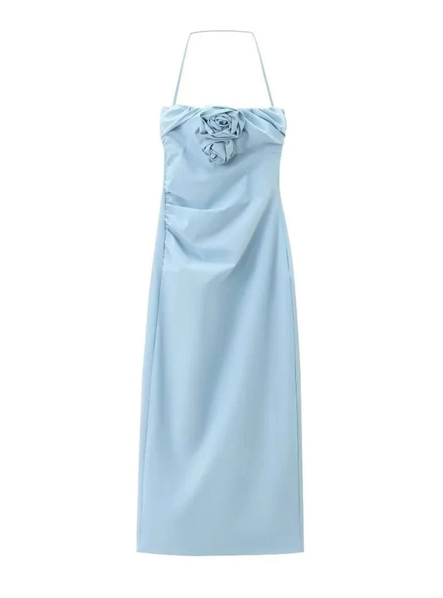 Aavya Floral Sleeveless Midi Dess - Fashion Pov