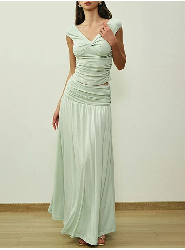 Adelyn Sleeveless Top & Skirt Set - Fashion Pov