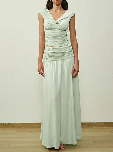 Adelyn Sleeveless Top & Skirt Set - Fashion Pov