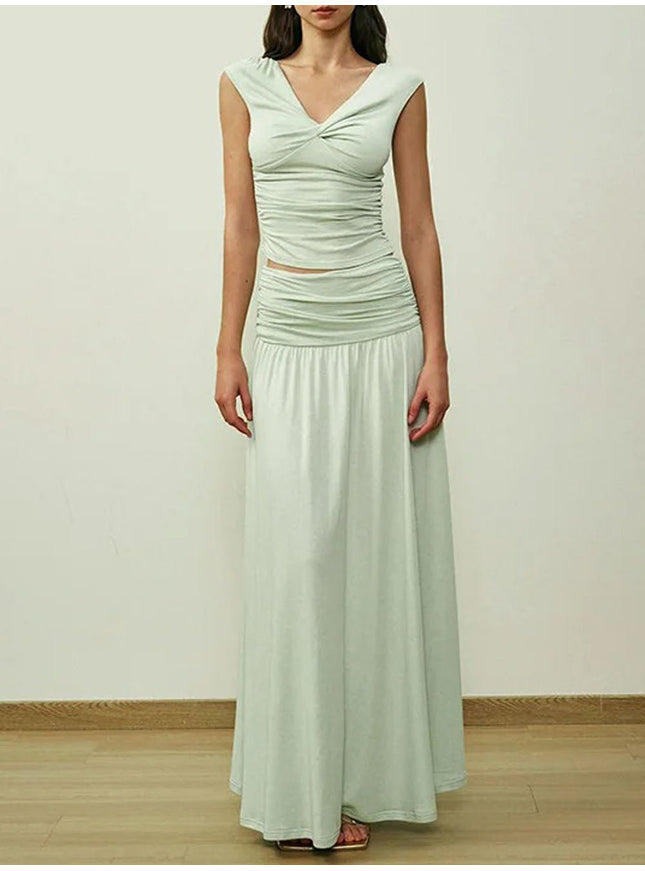 Adelyn Sleeveless Top & Skirt Set - Fashion Pov