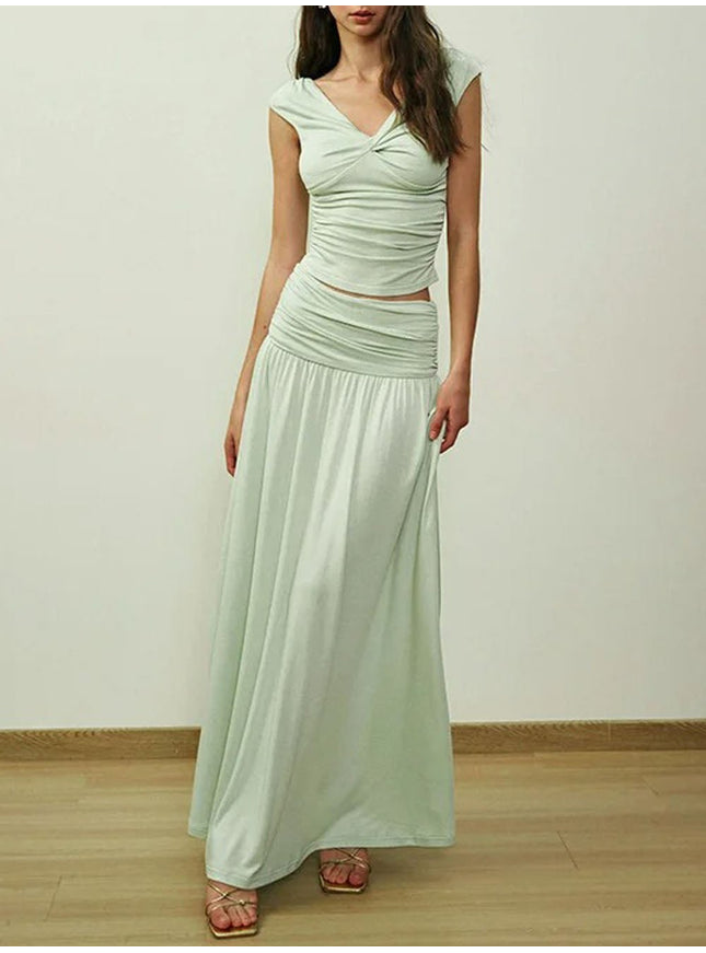 Adelyn Sleeveless Top & Skirt Set - Fashion Pov