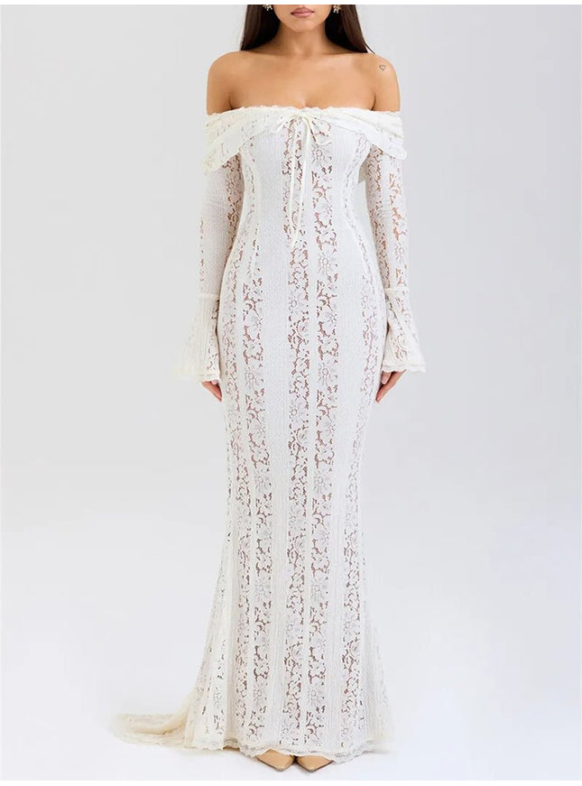 Adja Floral Off Shoulder Maxi Dress - Fashion Pov
