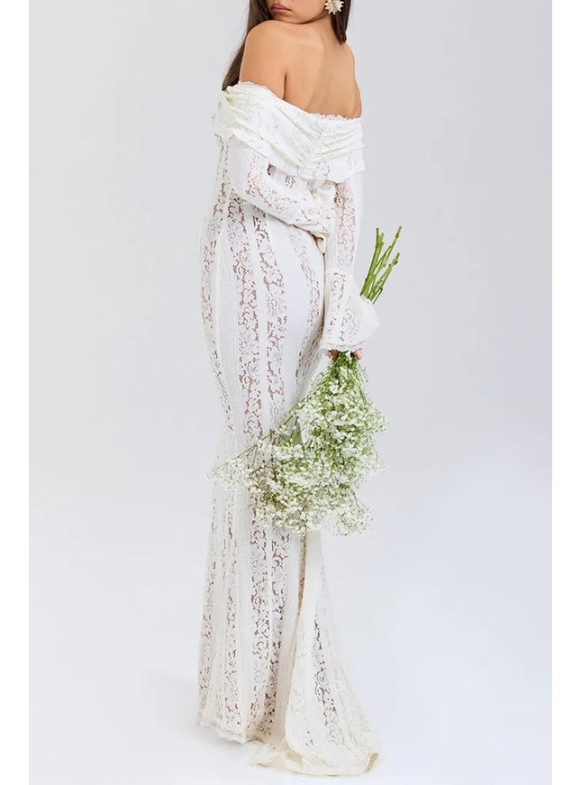 Adja Floral Off Shoulder Maxi Dress - Fashion Pov