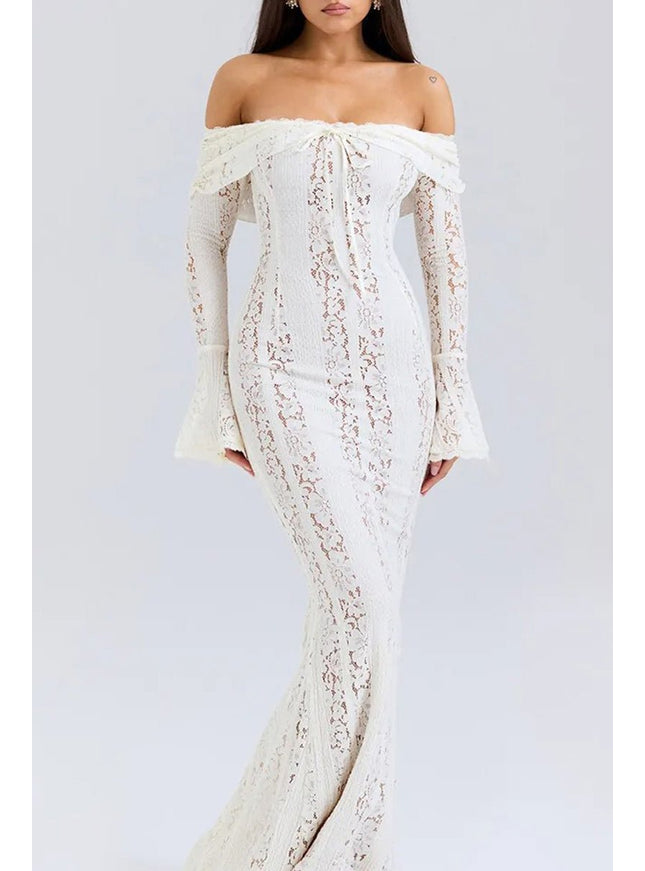 Adja Floral Off Shoulder Maxi Dress - Fashion Pov