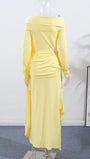 Adrienne Draped Off - Shoulder Gown - Fashion Pov