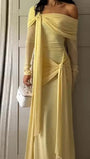 Adrienne Draped Off - Shoulder Gown - Fashion Pov