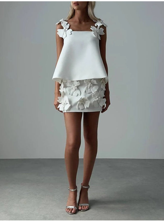 Adriya Sleeveless Skirt & Top Set - Fashion Pov