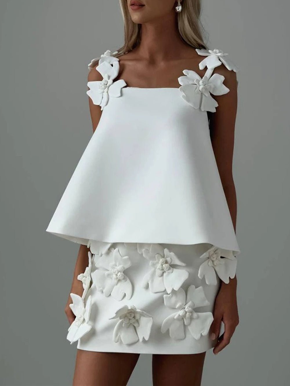 Adriya Sleeveless Skirt & Top Set - Fashion Pov