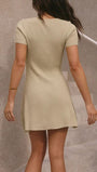 Alaina Button Mini Dress - Fashion Pov