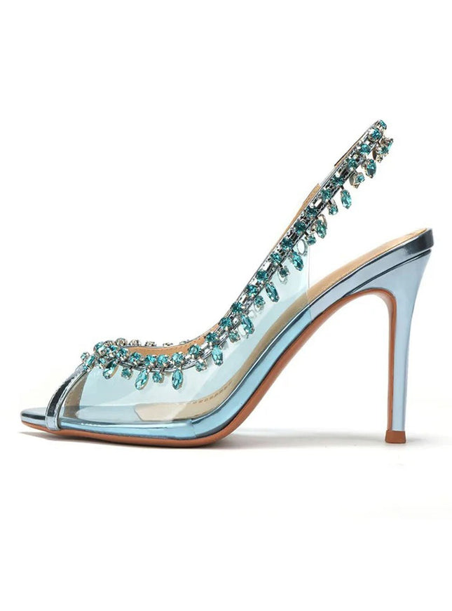 Alani Crystal Tassel High heel Shoe - Fashion Pov