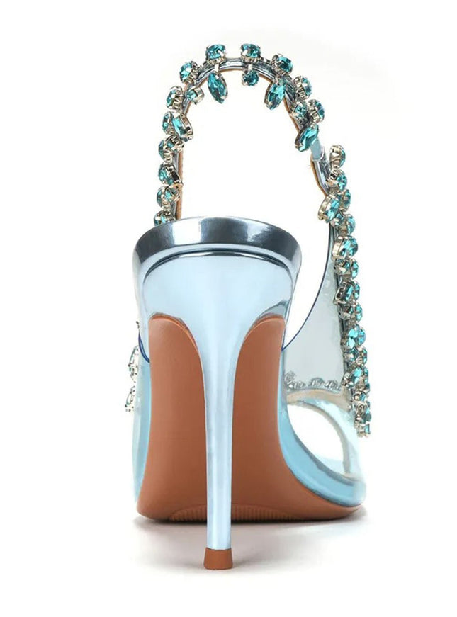 Alani Crystal Tassel High heel Shoe - Fashion Pov