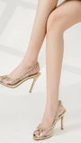 Alani Crystal Tassel High heel Shoe - Fashion Pov