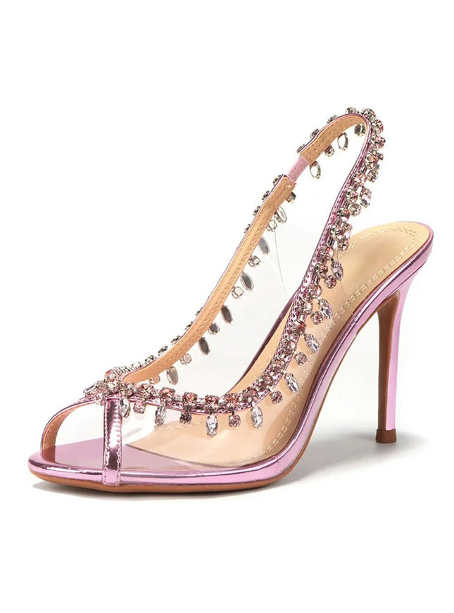 Alani Crystal Tassel High heel Shoe - Fashion Pov