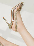 Alani Crystal Tassel High heel Shoe - Fashion Pov