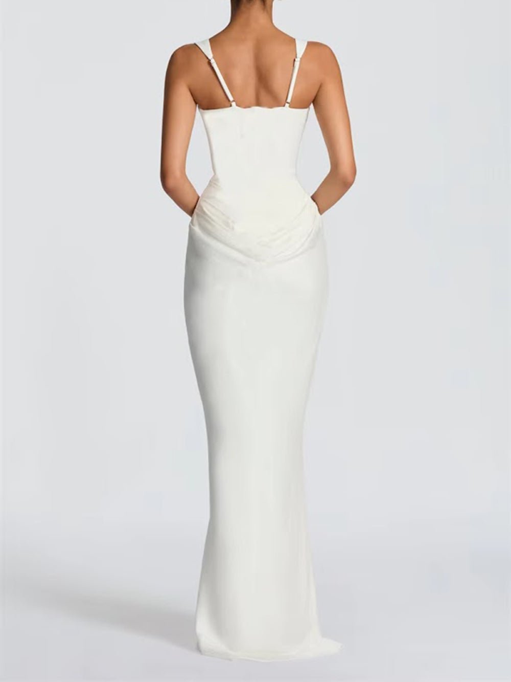 Alessia Draped Cowl Maxi Dress - Fashion Pov