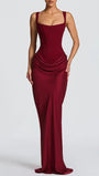 Alessia Draped Cowl Maxi Dress - Fashion Pov