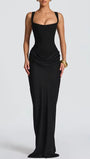 Alessia Draped Cowl Maxi Dress - Fashion Pov