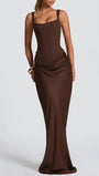 Alessia Draped Cowl Maxi Dress - Fashion Pov