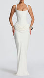 Alessia Draped Cowl Maxi Dress - Fashion Pov
