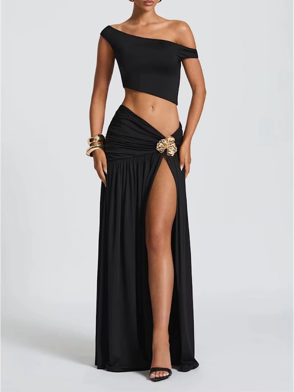 Alessia Off Shoulder Skirt Set - Fashion Pov