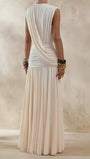 Alessia Ruched Plunge Maxi Dress - Fashion Pov