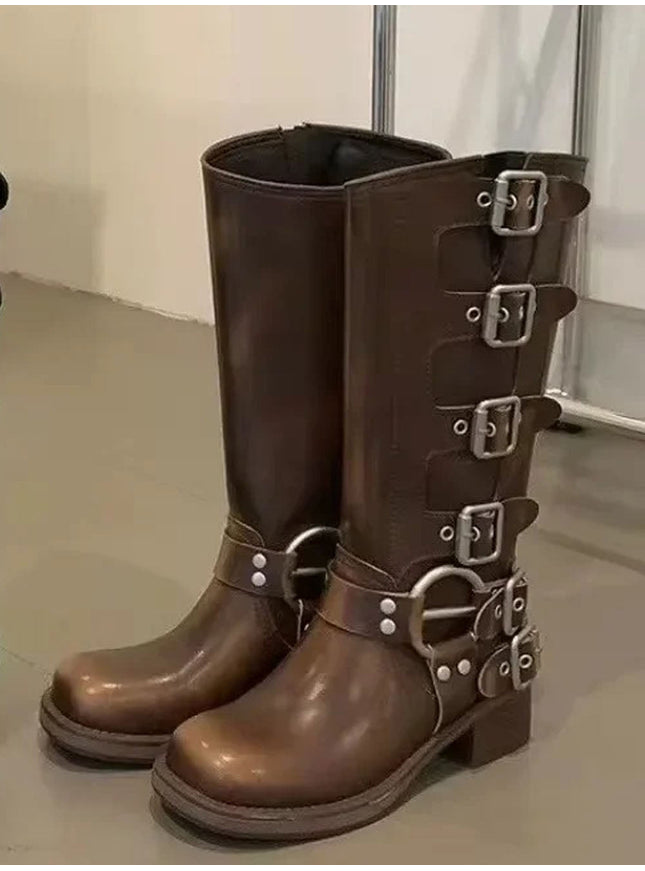 Alexandra Cowboy Leather Boot - Fashion Pov