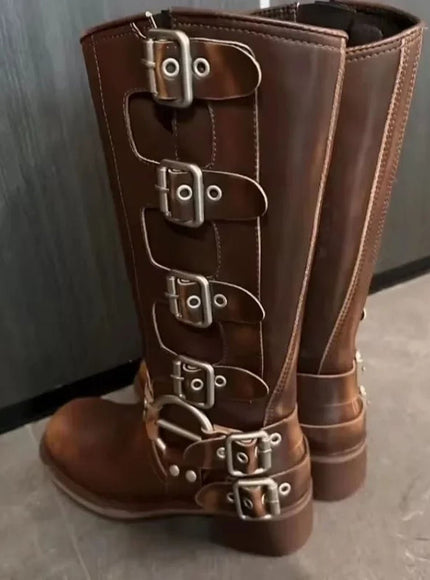 Alexandra Cowboy Leather Boot - Fashion Pov