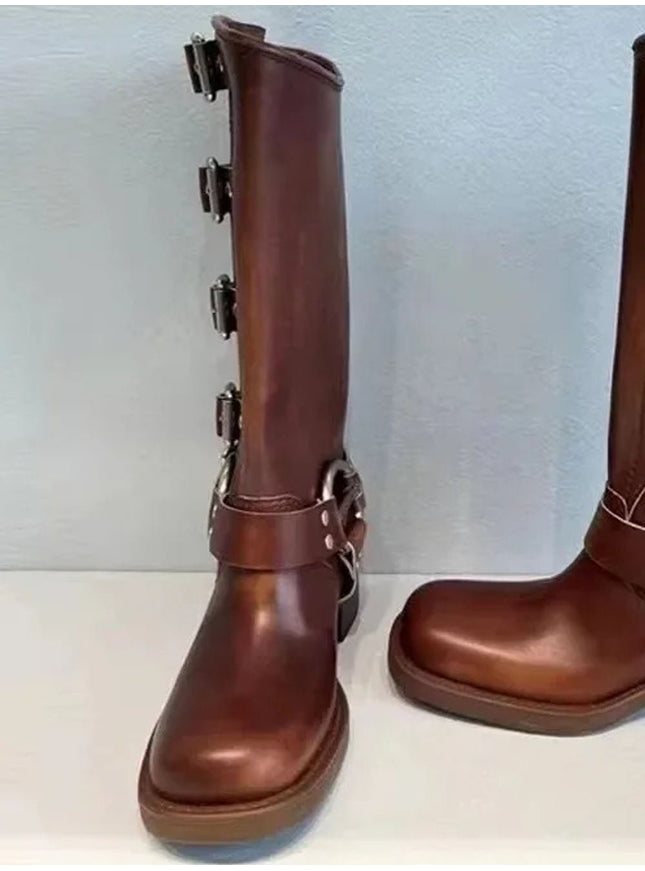 Alexandra Cowboy Leather Boot - Fashion Pov