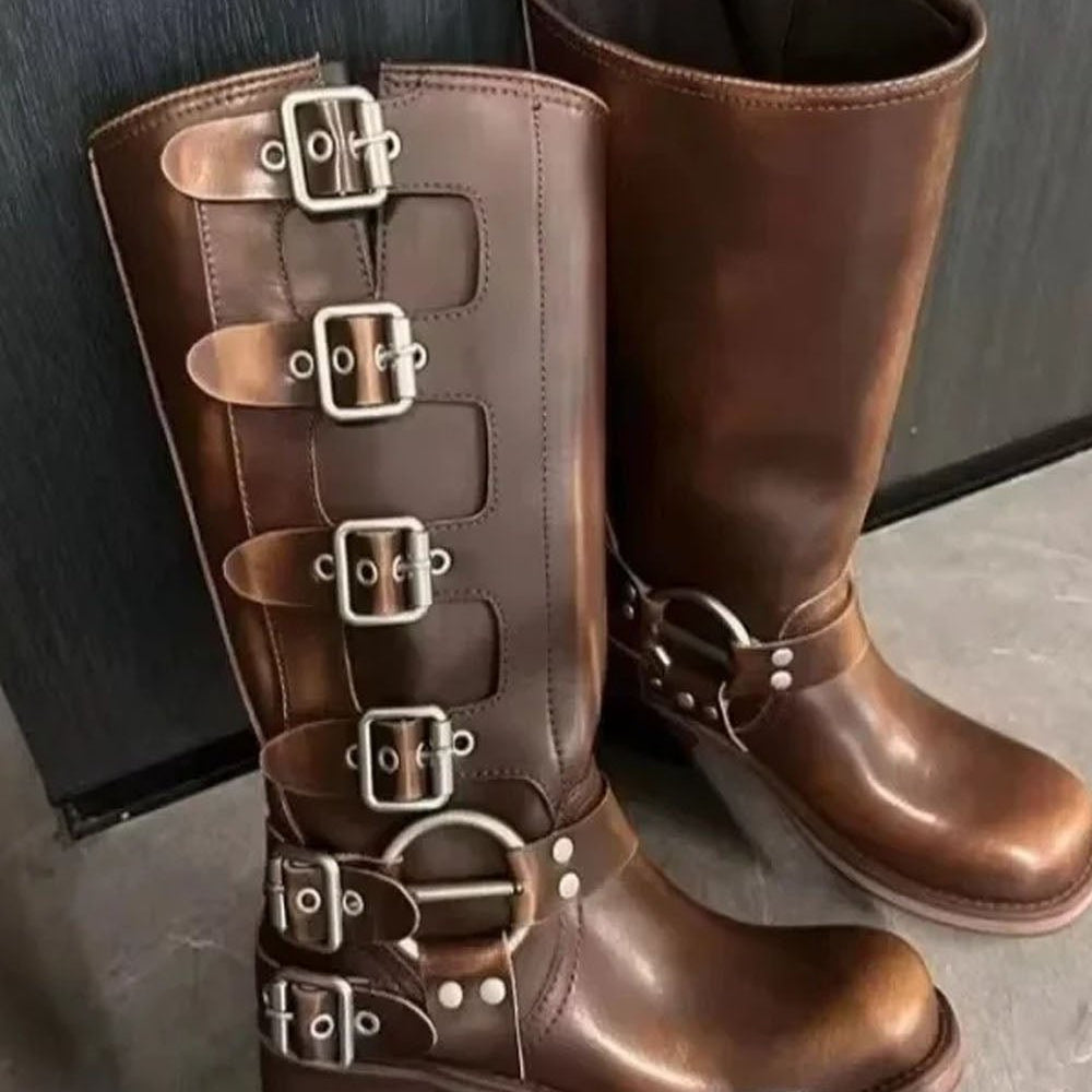 Alexandra Cowboy Leather Boot - Fashion Pov