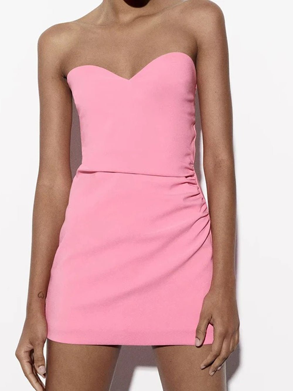 alexis pink mini dress Alexis Strapless Sleeveless Mini Dress Pink / XS