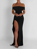 Alicia Off Shoulder Bodycon Maxi Dress - Fashion Pov