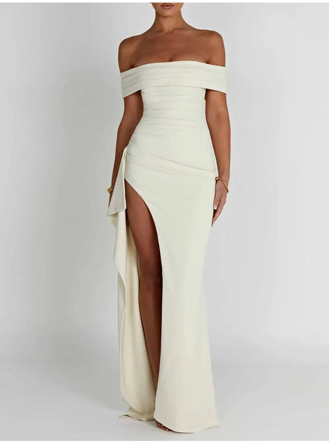 Alicia Off Shoulder Bodycon Maxi Dress - Fashion Pov