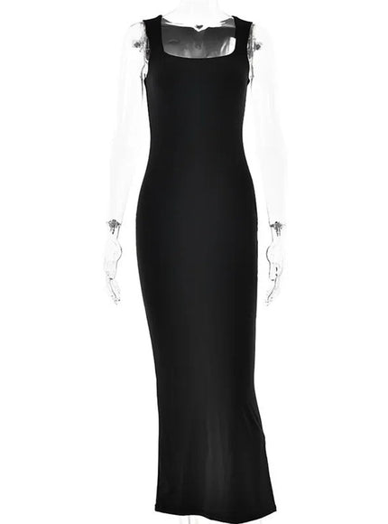 Alicia Sleeveless Bodycon Maxi Dress - Fashion Pov