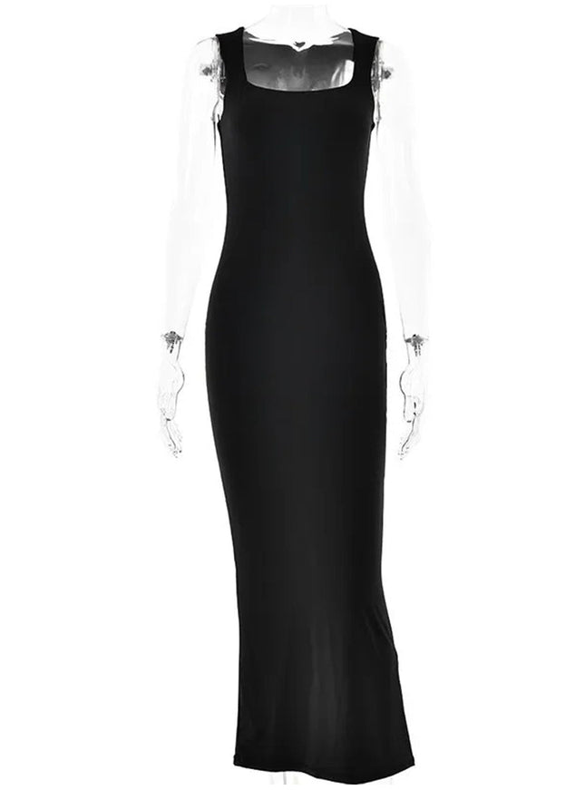 Alicia Sleeveless Bodycon Maxi Dress - Fashion Pov