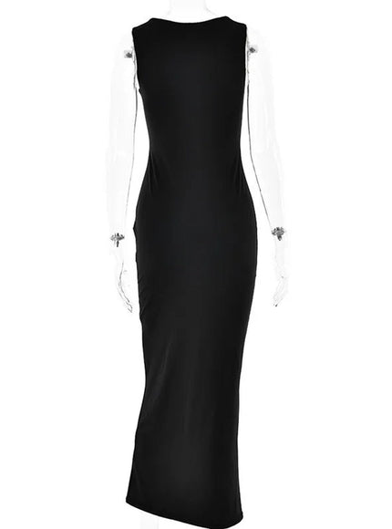 Alicia Sleeveless Bodycon Maxi Dress - Fashion Pov
