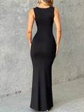 Alicia Sleeveless Bodycon Maxi Dress - Fashion Pov