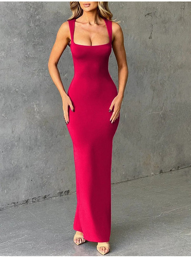 Alicia Sleeveless Bodycon Maxi Dress - Fashion Pov