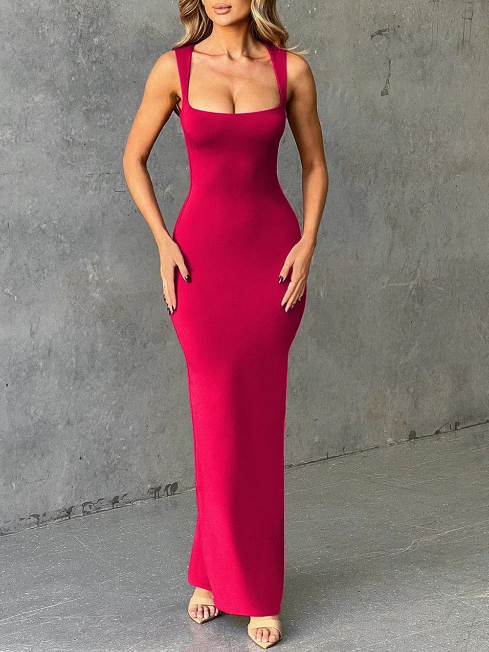 Alicia Sleeveless Bodycon Maxi Dress - Fashion Pov