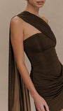 Alina Draped One - Shoulder Mini Dress - Fashion Pov
